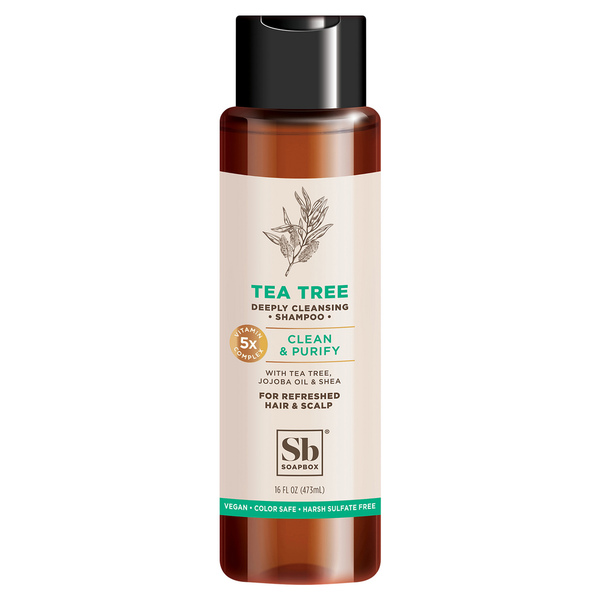 Hair Care Soapbox Shampoo, Tea Tree, Clean & Purify hero