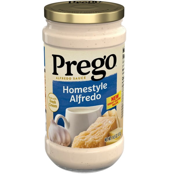 Pasta Sauce Prego Homestyle Alfredo Pasta Sauce hero