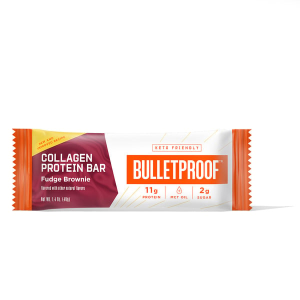 Energy & Granola Bars Bulletproof Collagen Protein Bar, Fudge Brownie hero