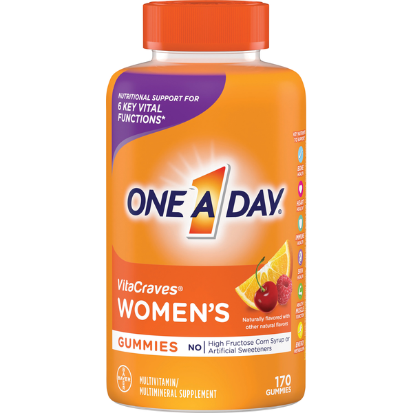 Vitamins & Supplements One A Day Multivitamin/Multimineral Supplement, Women's, Gummies hero