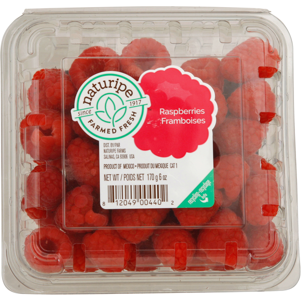 Fresh Fruits Naturipe Raspberries hero