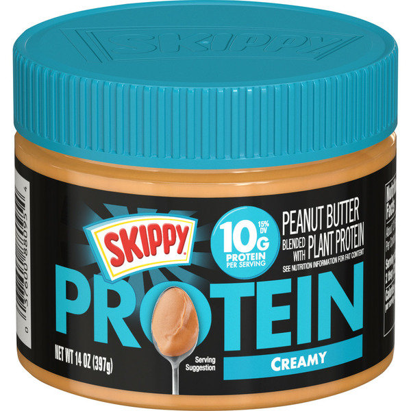 Spreads SKIPPY Creamy Peanut Butter Blended With Plant Protein hero