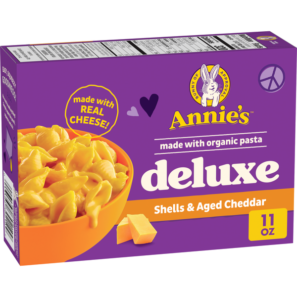 Instant Foods Annie's Deluxe Shells and Aged Cheddar Mac and Cheese hero