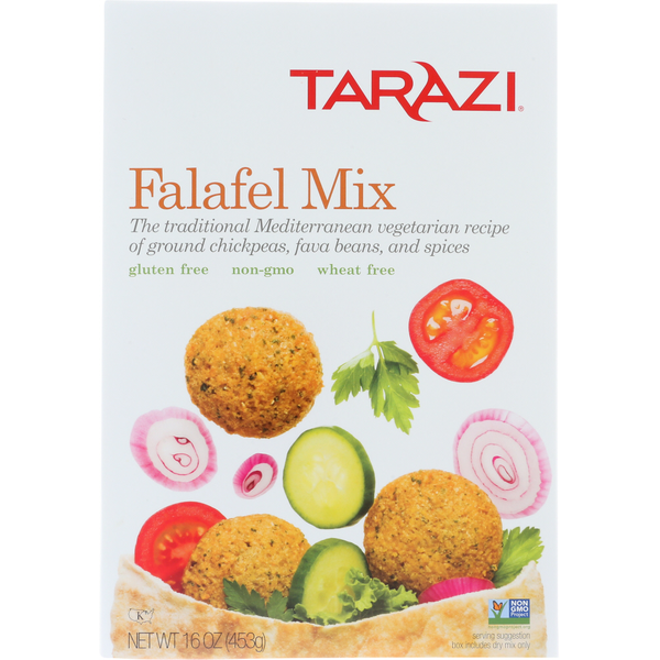 Doughs, Gelatins & Bake Mixes Tarazi Ssnng Falafel Veggie Burg hero