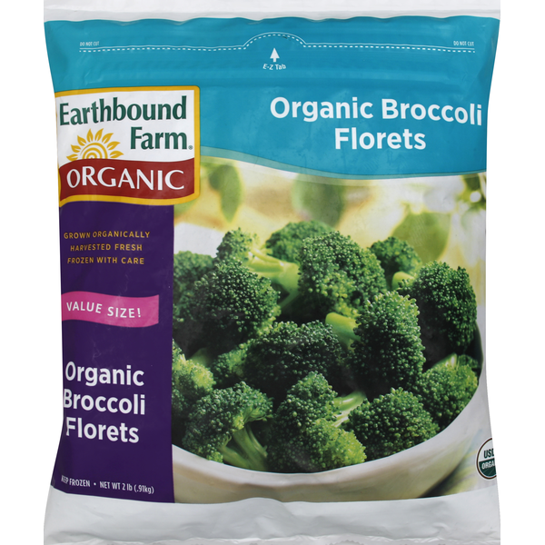 Frozen Produce Earthbound Farm Broccoli Florets, Organic, Value Size hero