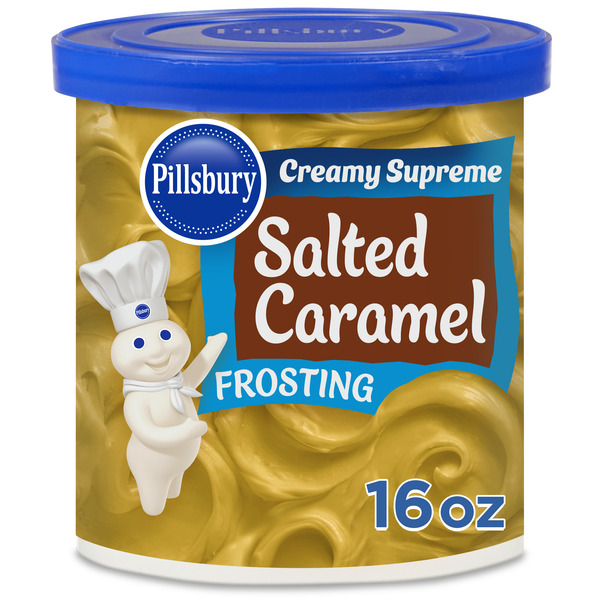 Pillsbury Creamy Supreme Salted Caramel Frosting hero