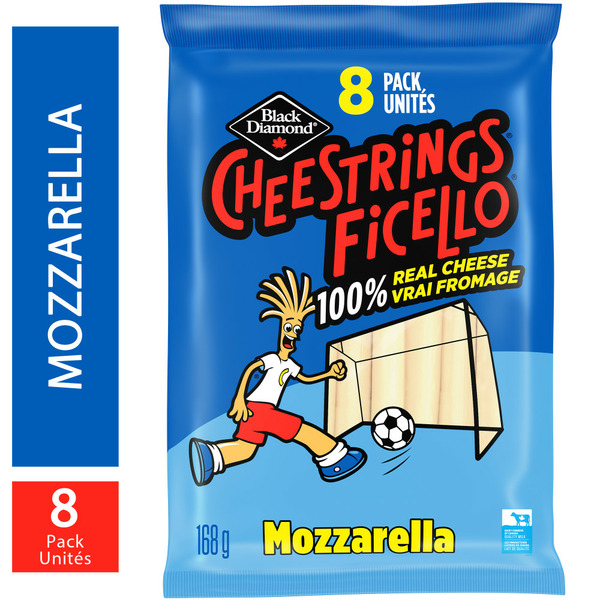 Packaged Cheese Black Diamond Cheestrings Ficello Mozzarella Cheese hero