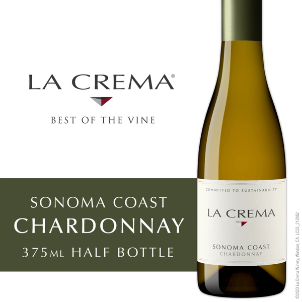 Wine La Crema Chardonnay Half Bottle Sonoma Coast White Wine hero