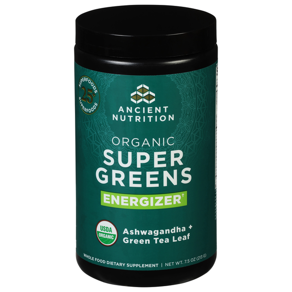 Ancient Nutrition Super Greens, Organic, Energizer hero