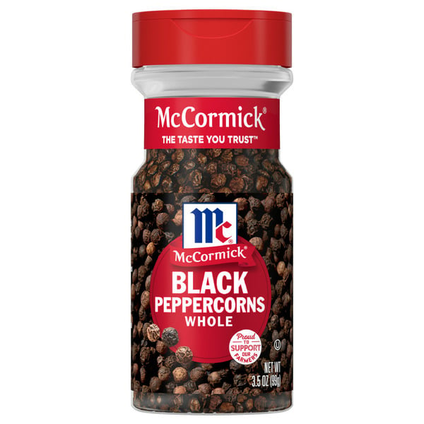 Spices & Seasonings McCormick® Whole Black Pepper hero