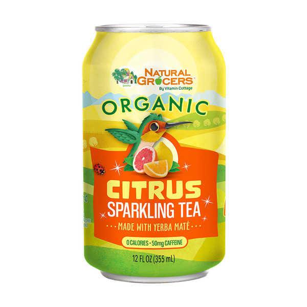 Tea Natural Grocers Organic Sparkling Citrus Yerba Mate Tea (No Sugar Added) hero