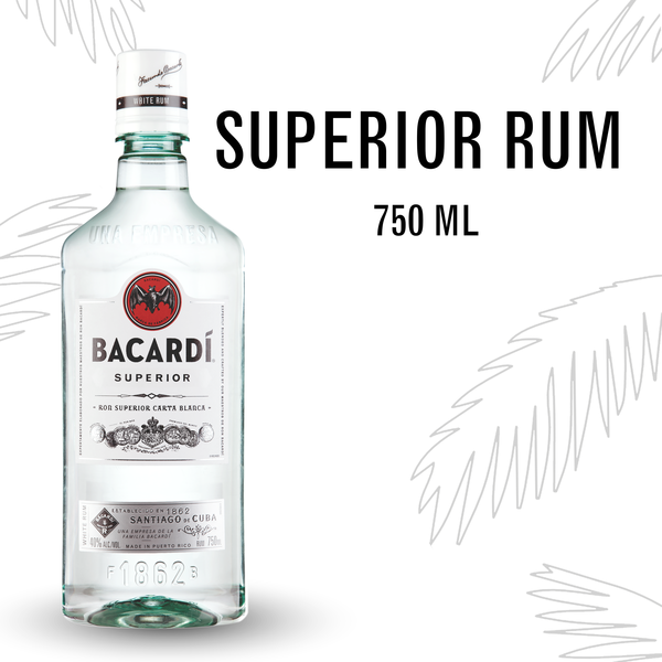 Spirits Bacardí® Superior White Rum, Gluten Free hero