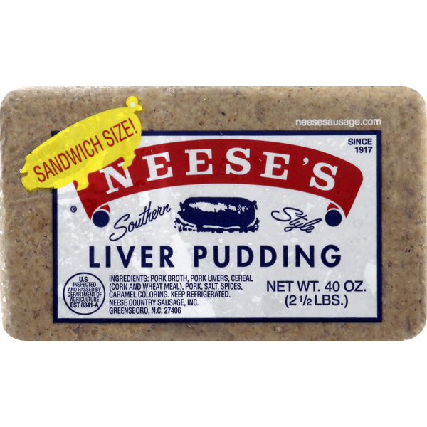 Bacon & Breakfast Meat Neeses Liver Pudding, Southern Style hero