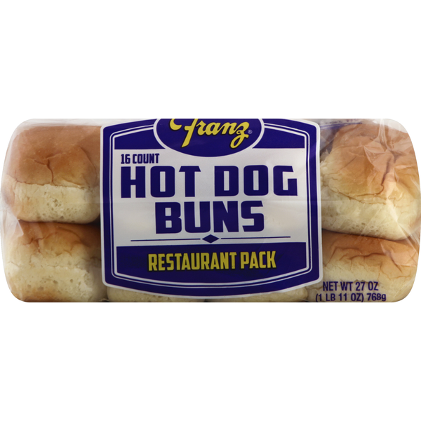 Buns & Rolls Franz Hot Dog Buns, Restaurant Pack hero