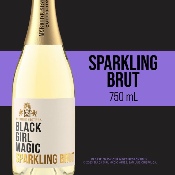 Wine McBride Sisters Black Girl Magic Sparkling Brut, California hero