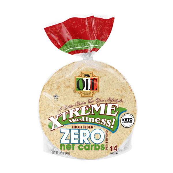 Ole Xtreme Wellness Street Taco Net Carbs Flour Tortillas, Keto Certified hero