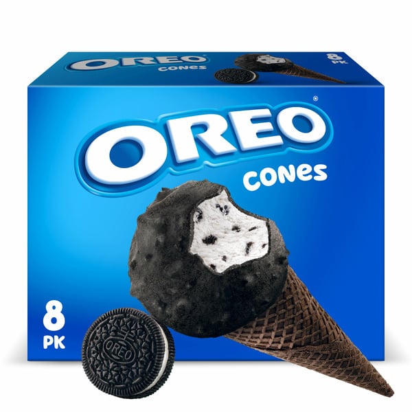 Frozen Dessert Oreo Frozen Dairy Dessert Cones hero