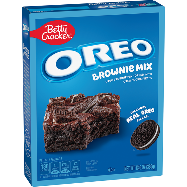 Doughs, Gelatins & Bake Mixes Betty Crocker OREO Brownie With OREO Cookie Pieces Baking Mix hero