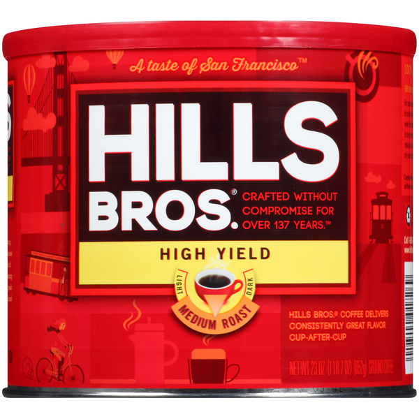 Coffee Hills Bros. High Yield Medium Roast Ground Coffee hero