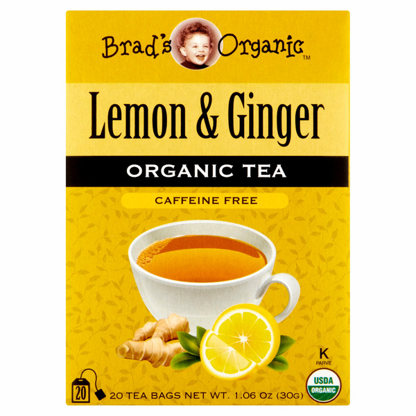 Coffee Brad's Organic Lemon & Ginger Organic Tea Bags hero