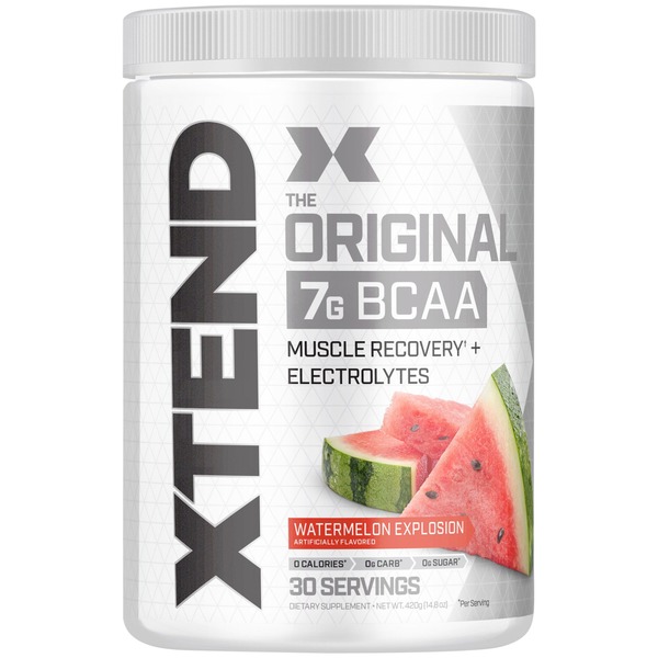 Intra/Post Workout & Recovery XTEND Scivation BCAAs Watermelon Explosion 30 Servings hero