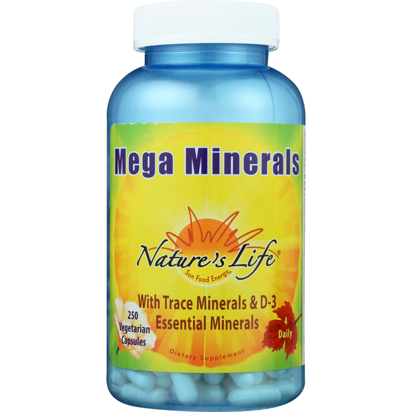 Vitamins & Minerals Nature's Life Mega Minerals 250 Vc hero