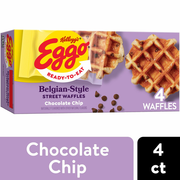 Kellogg’s Eggo Frozen Belgian-Style Street Waffles, Frozen Breakfast, Kids Snacks hero