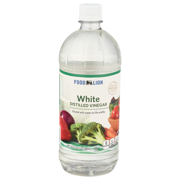 Oils & Vinegars Food Lion Vinegar, White, Distilled, Bottle hero