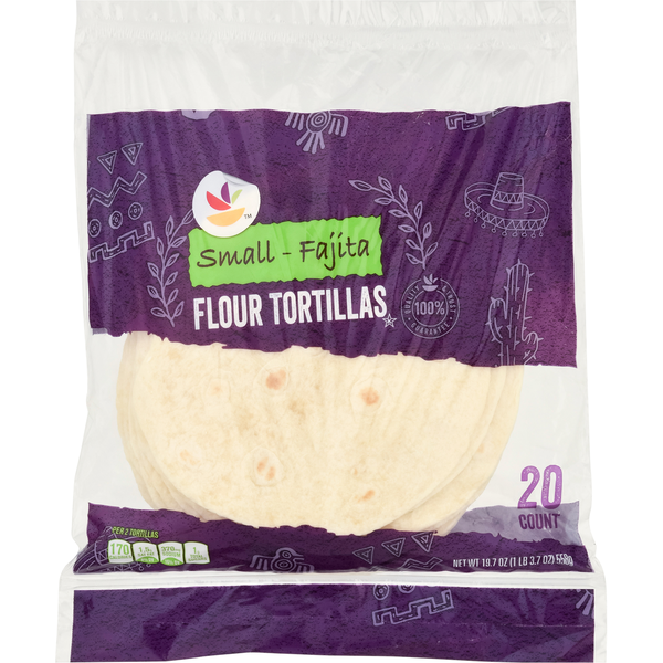 Tortillas & Flat Bread Store Brand Flour Tortillas, Small-Fajita hero