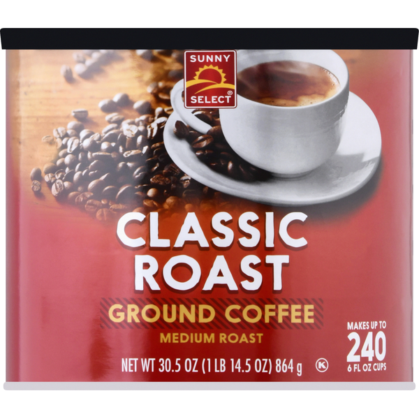 Sunny Select Coffee, Ground, Medium Roast, Classic Roast hero