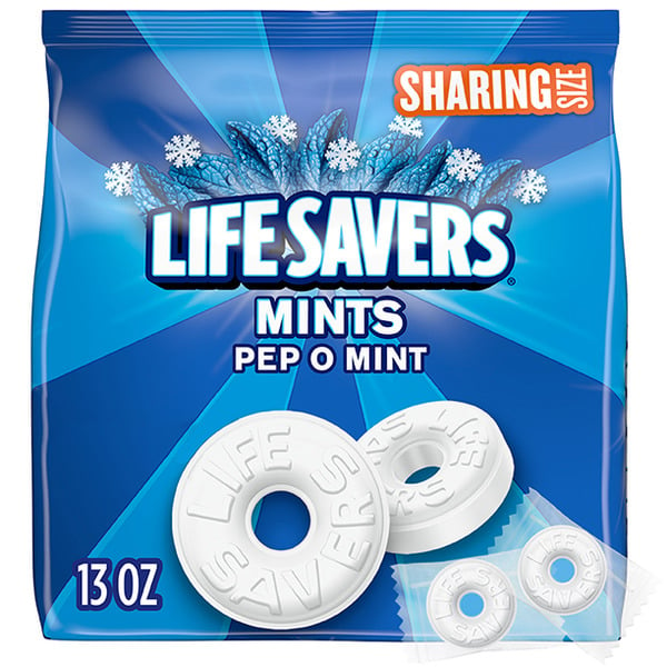 Mint & Gum Life Savers PepOMint Breath Mints Hard Candy Sharing Size hero