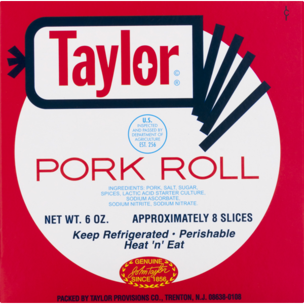 Packaged Meat Taylor Pork Roll Slices hero