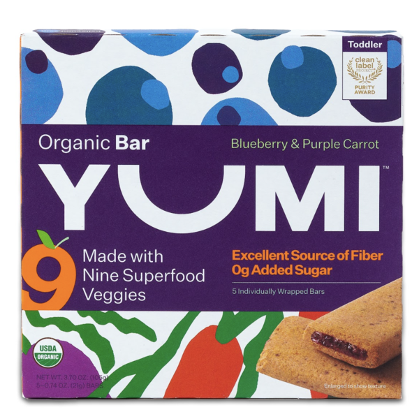 Yumi Blueberry & Purple Carrot Organic Bar hero