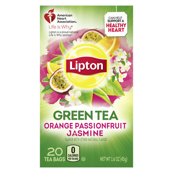 Tea Lipton Green Tea Bags Orange Passionfruit Jasmine hero