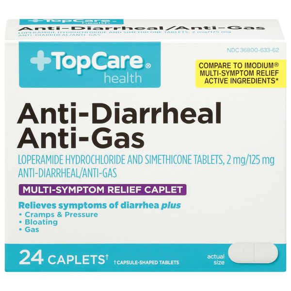 Digestion TopCare Anti-Diarrheal/Anti-Gas, Caplets hero