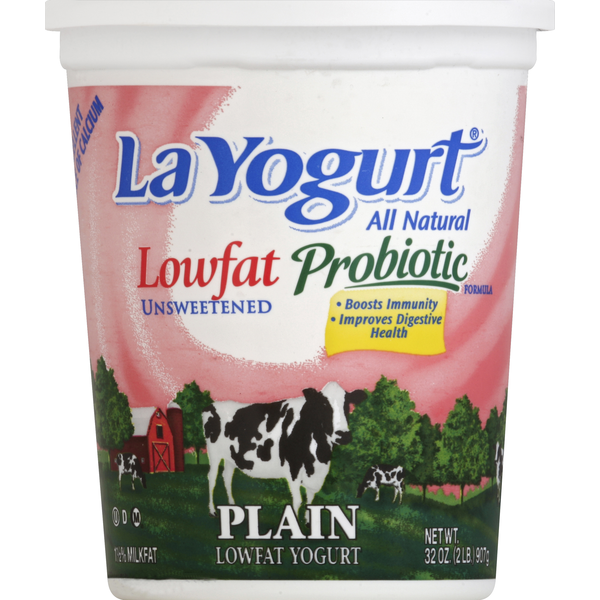 Yogurt La Yogurt Yogurt, Lowfat, Unsweetened, Plain hero