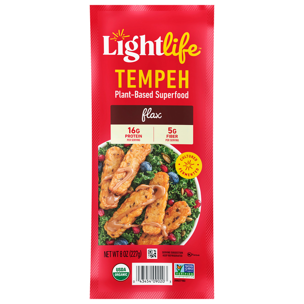 Tofu & Meat Alternatives Lightlife Organic Flax Tempeh hero