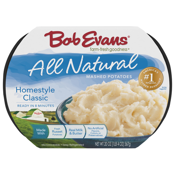 Instant Foods Bob Evans Farms All Natural Homestyle Classic Mashed Potatoes hero