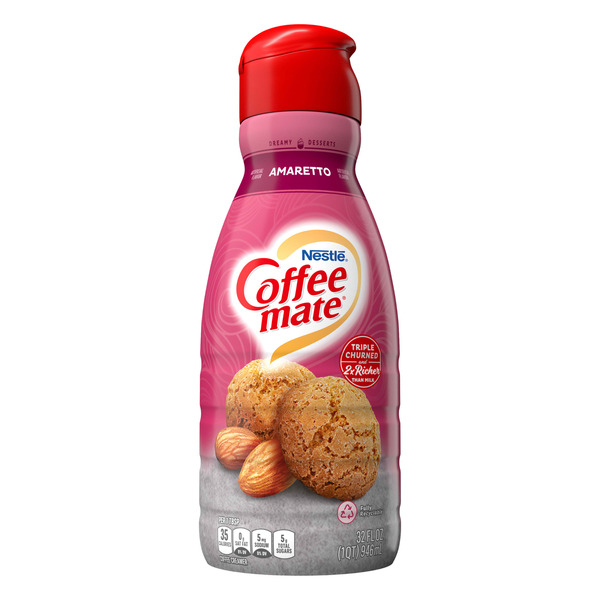 Cream Coffee mate Nestle Amaretto Liquid Coffee Creamer hero