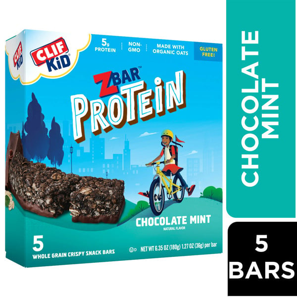 Protein, Energy & Granola Bars Zbar Chocolate Mint Crispy Protein Snack Bars hero