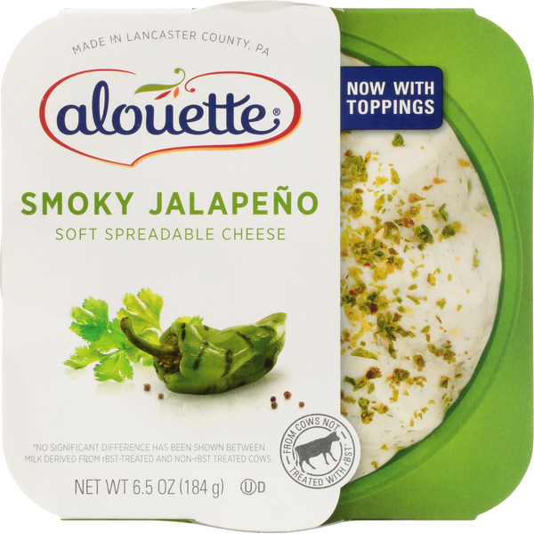 Packaged Cheese Alouette Smoky Jalapeño Soft Spreadable Cheese hero