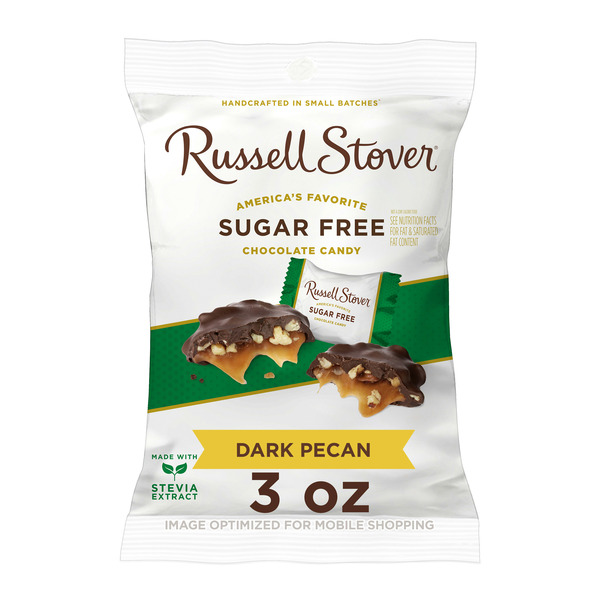 Candy & Chocolate Russell Stover Sugar Free Pecan Delight Dark Chocolate Candy hero