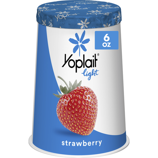 Yogurt Yoplait Light Strawberry Fat Free Yogurt Cup hero