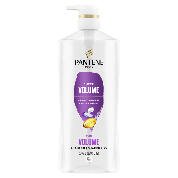 Hair Care Pantene Shampoo for Fine or Thin Hair, Volumizing, Lightweight, Color Safe, with pump hero