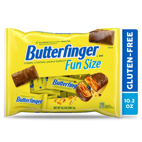 Candy & Chocolate Butterfinger Chocolatey, Peanut-Buttery, Individually Wrapped Fun Size Candy Bars hero