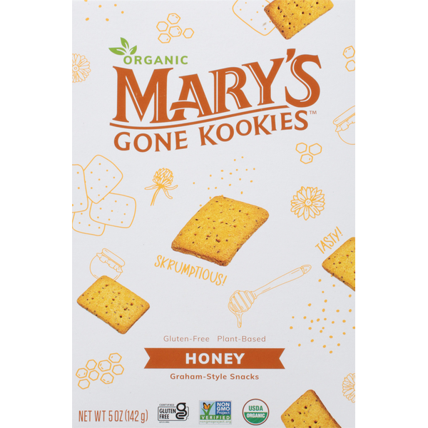 Mary's Gone Kookies Graham-Style Snacks, Organic, Honey hero