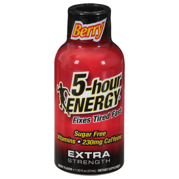 Sports/Energy Drinks 5-hour ENERGY Energy Shot, Extra Strength, Berry Flavor hero