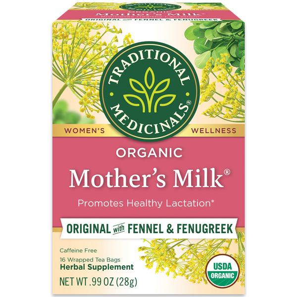 Tea Bags and Mixes Traditional Medicinals Organic Mother's Milk Caffeine Free Herbal Tea hero