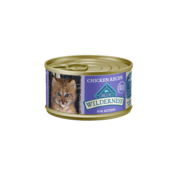 Cat Food & Care Blue Buffalo Wilderness High Protein Grain Free, Natural Kitten Pate Wet Cat Food, Chicken hero