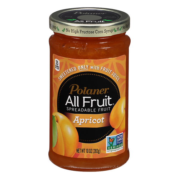 Spreads Polaner Gluten Free Apricot Spreadable Fruit Apricot Fruit Spread hero